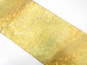 佐賀錦　桐に菊・梅模様織り出し　袋帯